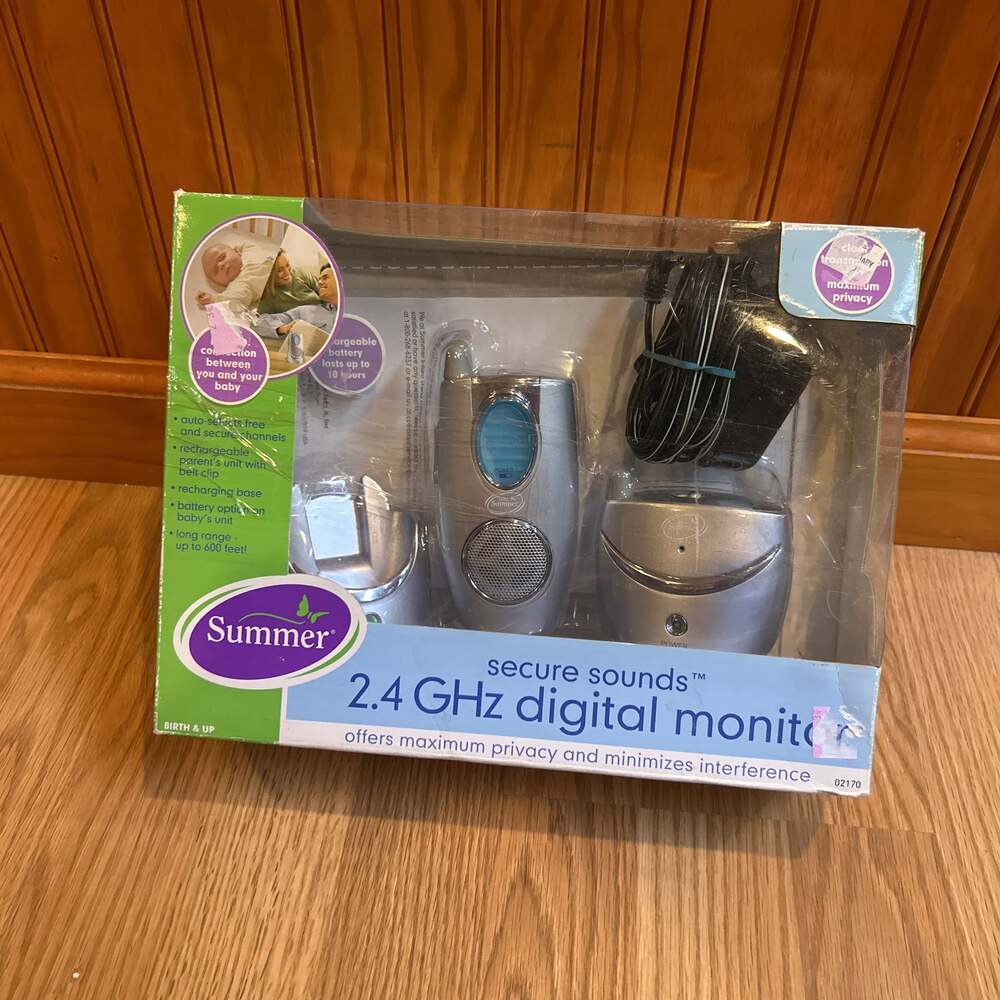 SUMMER 2.4 GHz DIGITAL BABY MONITOR PRIVATE CONNECTION SECURE SOUNDS